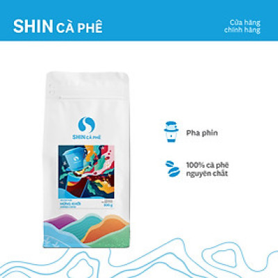 Cà phê Phin Hứng Khởi - SHIN Cà Phê - Cà phê pha phin - Gói 200g