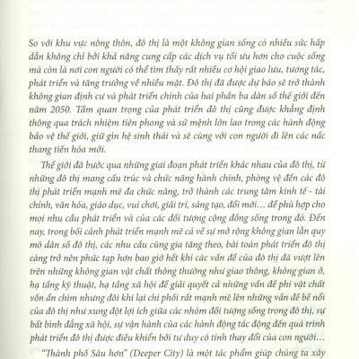 THÀNH PHỐ SÂU HƠN - Trí Tuệ Tập Thể Và Con Đường Đi Từ Thông Minh Đến Thông Thái