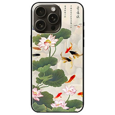 Ốp lưng dành cho Iphone 15 - Iphone 15 Plus - Iphone 15 Pro - Iphone 15 Pro Max - Tranh Cá Koi - Hàng Chính Hãng