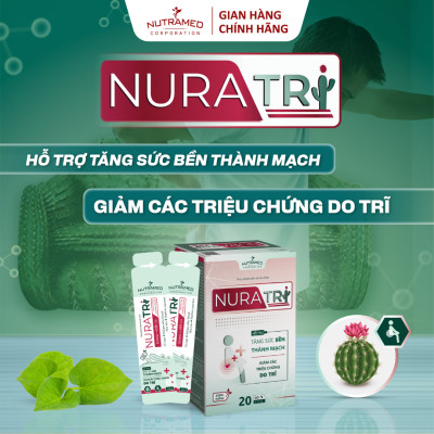 Gói uống Nuratri hỗ trợ ngăn ngừa các vấn đề về trĩ (20 gói) - Nutramed