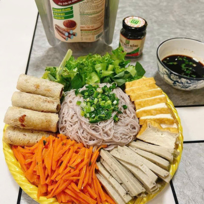 Bún Hoài sơn gạo lứt hữu cơ 200g - Thơm ngon, bổ dưỡng, tốt cho sức khỏe, giảm cân, Giúp No Lâu Giàu Chất Xơ, Vitamin