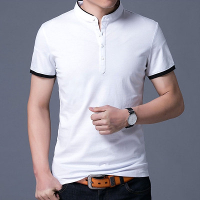 Áo thun nam ngắn tay cổ trụ thời trang SITAKI cao cấp ATN01