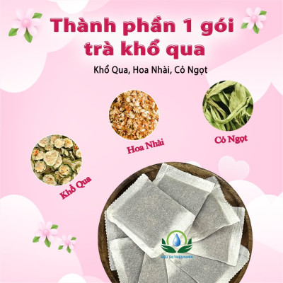 Trà Khổ Qua ( Mướp Đắng ) hộp 30 Túi Lọc Siêu Thị Thiên Nhiên