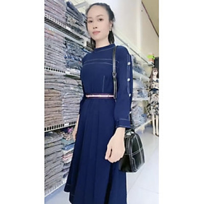 Đầm xếp ly cao cấp thanh lịch Myqlothing.
