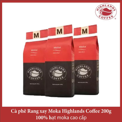 Moka Blend Cà phê Rang xay Moka Highlands Coffee 200g